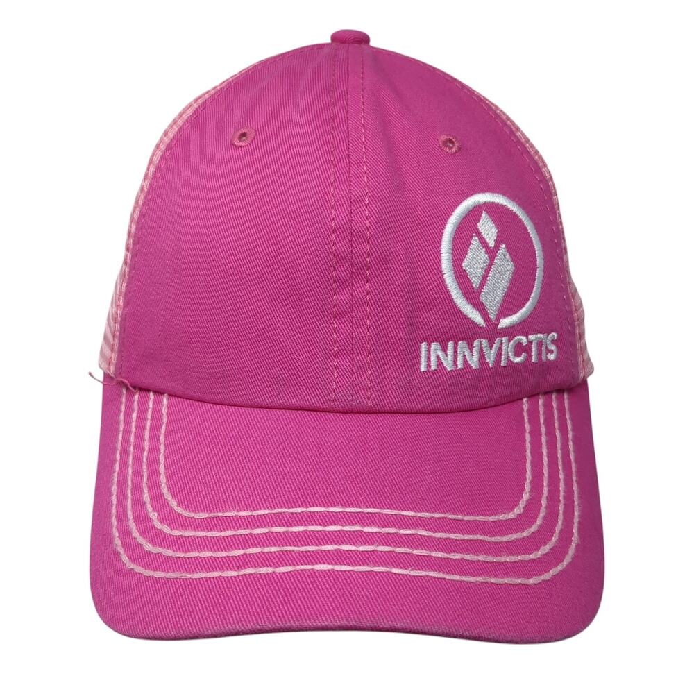 Innvictis Simplot Grower Solutions Trucker Hat Pink One Size Adjustable Ha